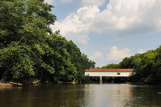 istock White River and Potters Covered Bridge in Hamilton County Indiana 176051168