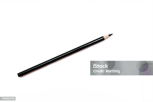 Czarny Ołówek - zdjęcia stockowe i więcej obrazów Artykuł biurowy - Artykuł biurowy, Bez ludzi, Białe tło