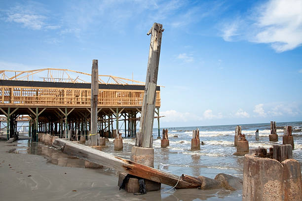 Rebuilding construction after destruction of Hurricane Ike