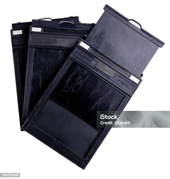 Film Holders 1 Stock Photo - Download Image Now - 4x5 Camera, Archival, Black Color