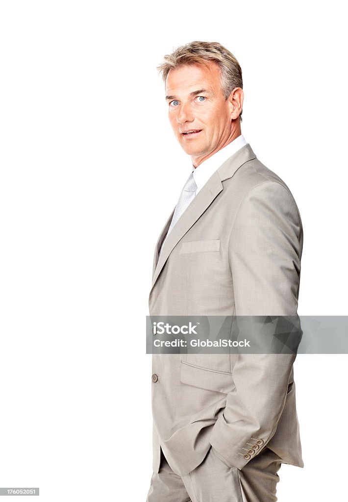 Retrato de um homem de negócios sobre fundo branco - Royalty-free 20-29 Anos Foto de stock