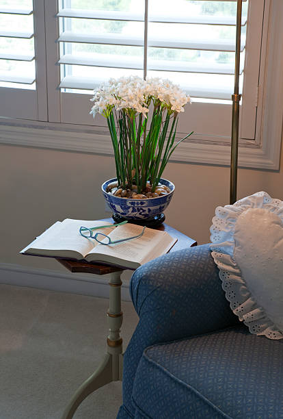 istock Comfortable Reading Room With Book and Glasses 176052435