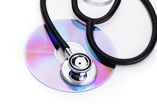 istock Partial view of stethoscope and CD 176052824