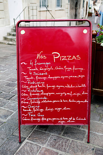 istock Sidewalk Cafe Menu in France 176052855