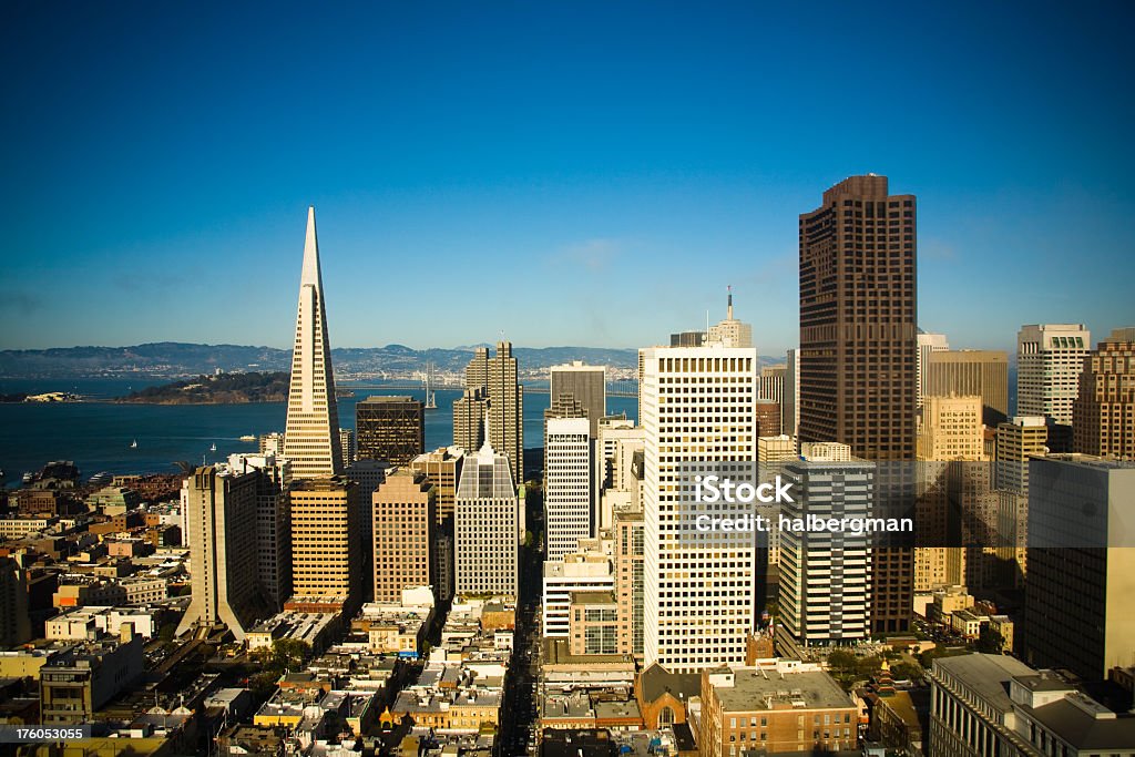 Centrum San Francisco, Kalifornia - Zbiór zdjęć royalty-free (Panorama miasta)