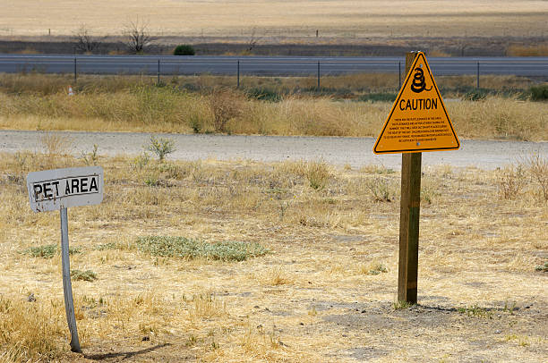istock Rattlesnake Warning and Pet Area Signs 176053735