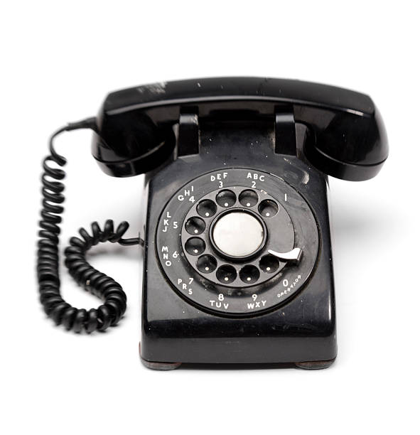 istock Old black rotary phone 176053787