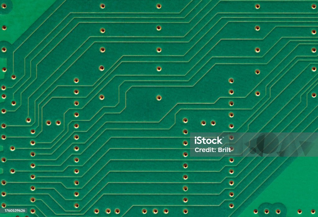 인쇄 회로 기판 수평 패턴 천연 녹색 질감 전자 부품 Pcb 플레이트 플랫 레이 매크로 근접 촬영 동일 평면 마이크로 스트립 및 ...