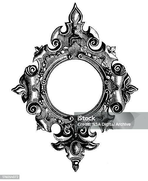 Decorative Floral Frame I Antique Design Illustrations Stock Illustration - Download Image Now