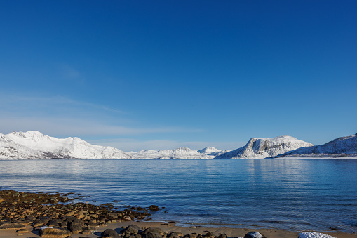 The Fjord from Tromvik at a sunny day