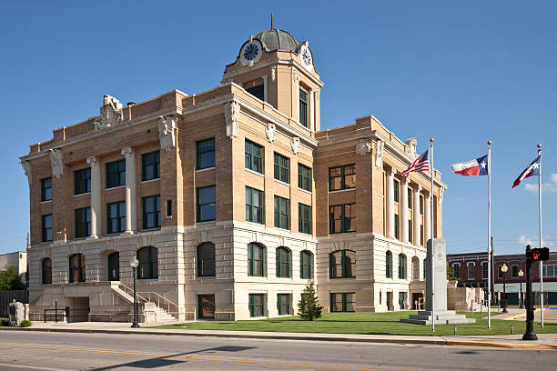 istock Recently Restored Cooke County Courthouse at Gainesville Texas 176054512