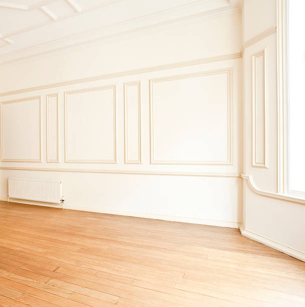 istock Elegant empty newly decorated panelled room in Georgian style 176054537