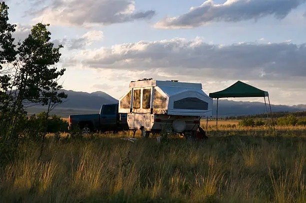 Photo of Pop Up Camper in Mountains