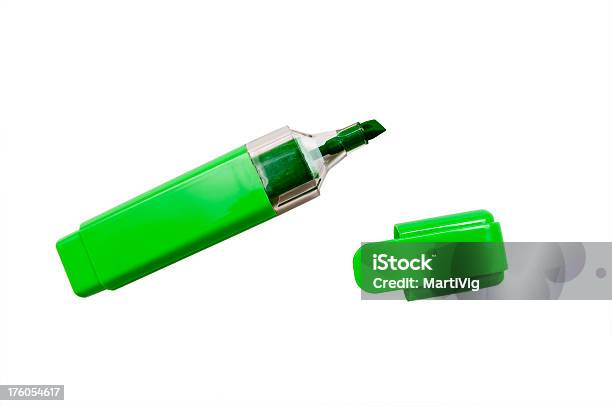 Coloured Pen Stock Photo - Download Image Now - Green Color, Highlighter, Arts Culture and Entertainment