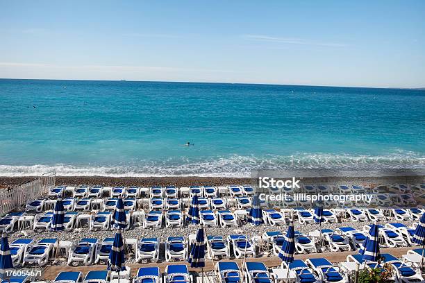 Playa En Niza Francia Foto de stock y más banco de imágenes de Agua - Agua, Azul, Costa Azul