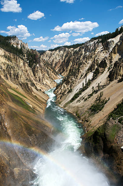 istock Dramatic Yellowstone Scene with Rushing Water 176054895