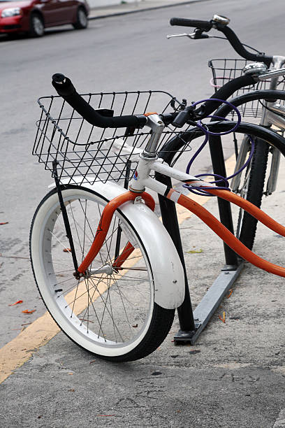 istock Retro Bicycles In A Stand 176054965