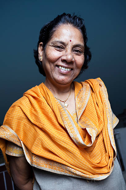 istock Cheerful Indian Senior Woman 176055224