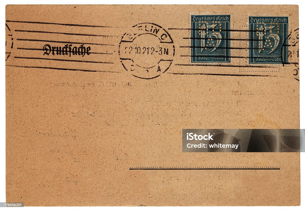 Tedesco cartolina da Berlino, pubblicato 1921 - Foto stock royalty-free di 1920-1929