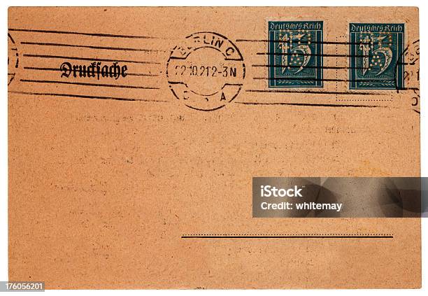 Tedesco Cartolina Da Berlino Pubblicato 1921 - Fotografie stock e altre immagini di 1920-1929 - 1920-1929, Berlino - Germania, Francobollo postale