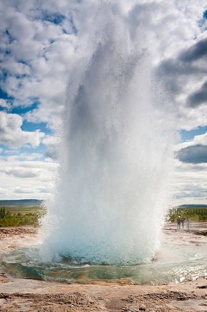 istock Geyser erupting Iceland geothermal hot spring Geysir 176056732