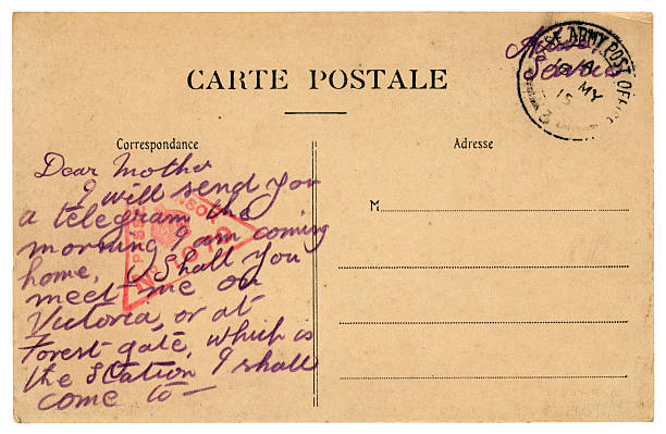 istock Postcard from British soldier, 1915 176057219