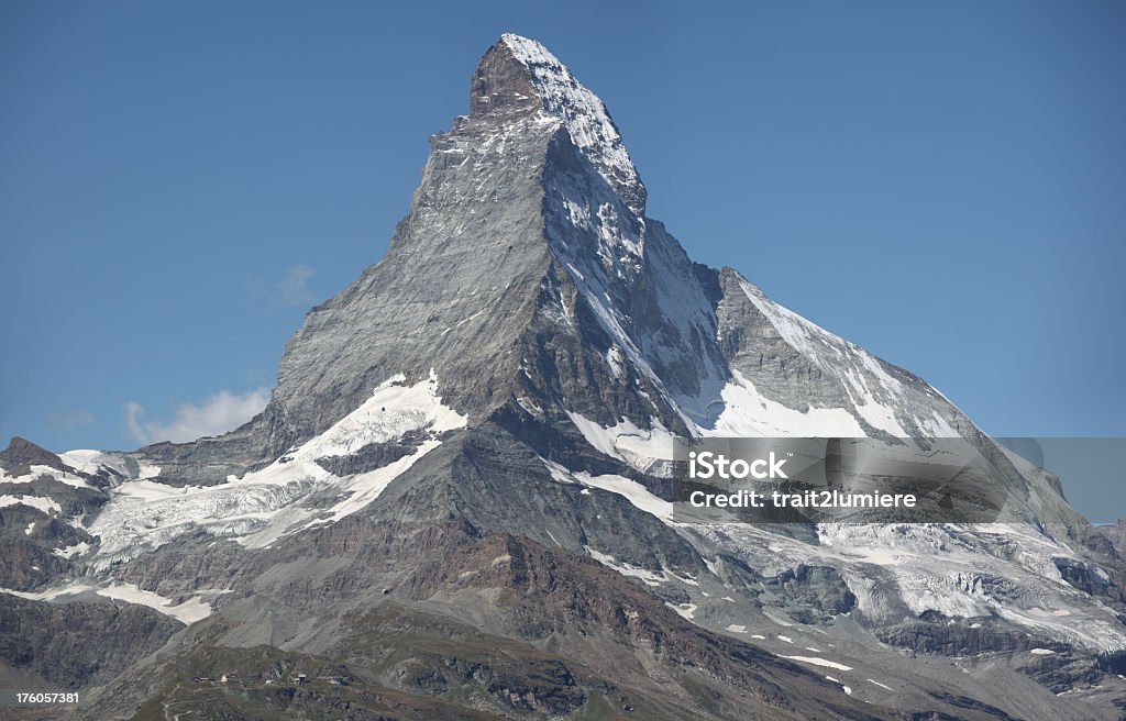 Góra Matterhorn w Zermatt Szwajcaria - Zbiór zdjęć royalty-free (Alpinizm)