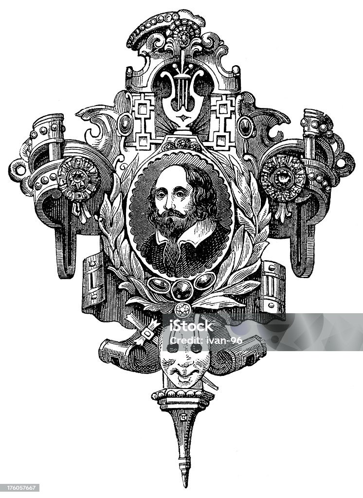 Broszka - Zbiór ilustracji royalty-free (William Shakespeare)