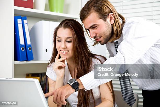 Couple With Laptop Stock Photo - Download Image Now - Adult, Adults Only, Book