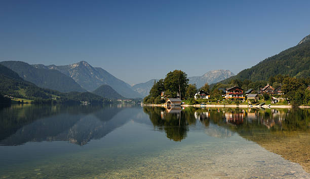 istock Lake Grundlsee - Austria Alps Nature Reserve Panorama 176058521
