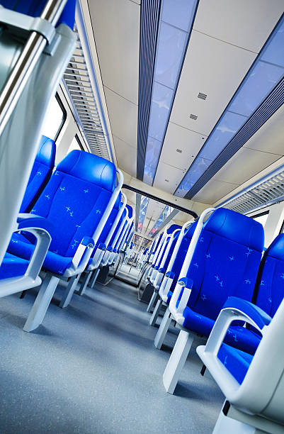 Train interior stock photo