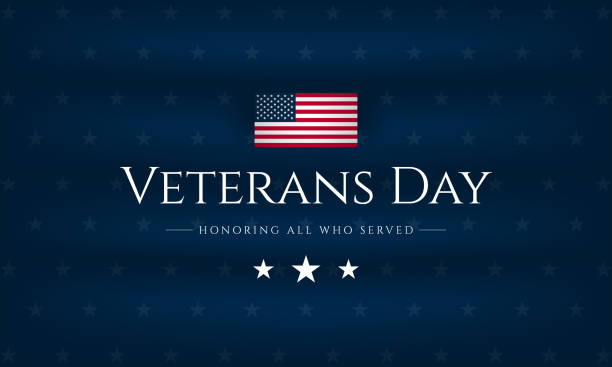 Veterans Day Background Design. Veterans Day Background Design. Banner, Poster, Greeting Card. Vector Illustration. us veterans day stock illustrations