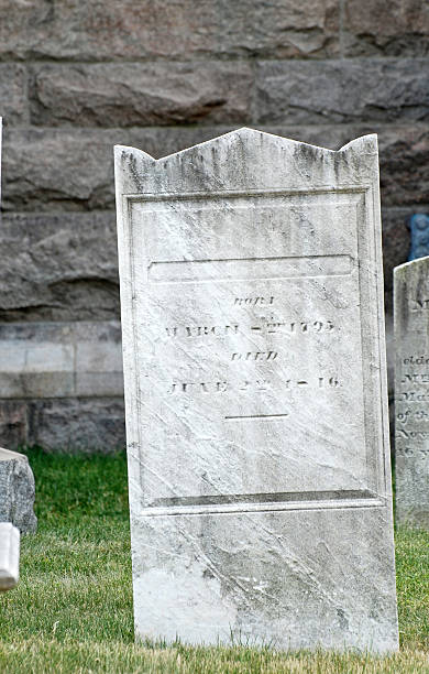 istock Tombstones in Puritan cemetery 176059994