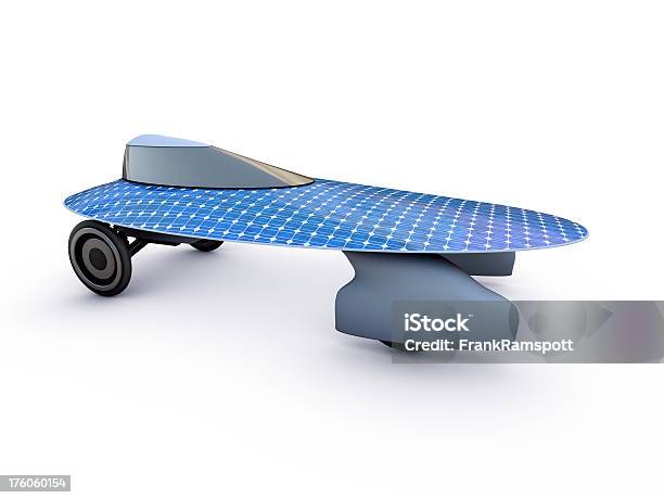 Concepto De Energía Solar De Vista Lateral Foto de stock y más banco de imágenes de Aerodinámico - Aerodinámico, Azul, Central eléctrica solar