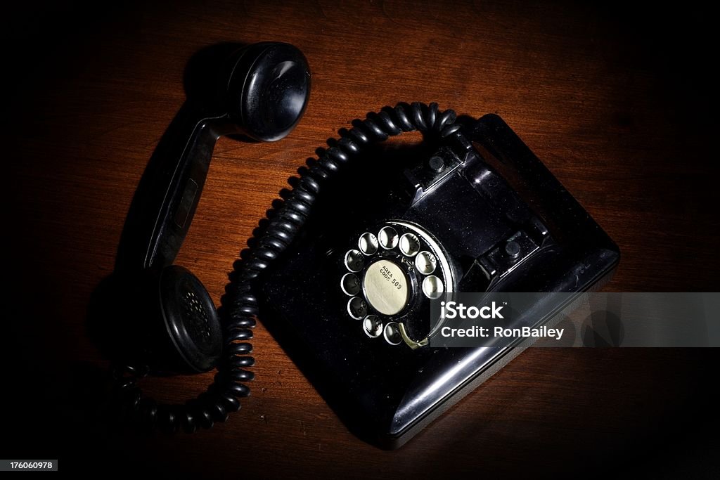 Film Noir téléphone - Photo de 1950-1959 libre de droits
