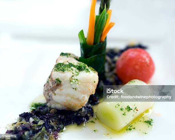 Monkfish With Seaweed Stock Photo - Download Image Now - Anglerfish, Fish, Food