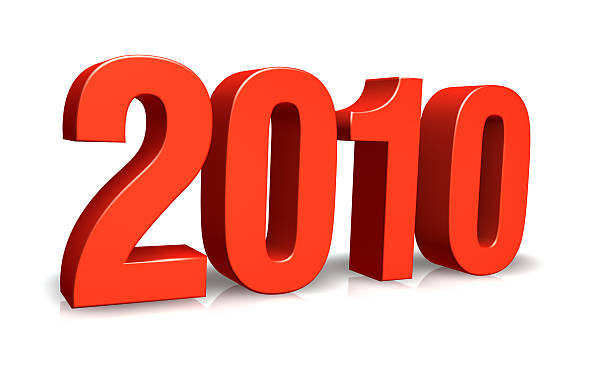 istock Red Number  or a year 2010, 3D Sign 176062233