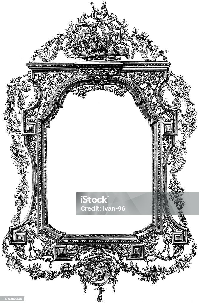 Moldura de um espelho - Ilustração de Espelho royalty-free