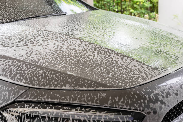 istock car cleaning and washing with foam soap 1760625513