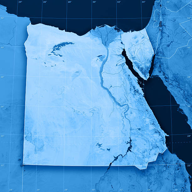 egito topographic mapa - suez - fotografias e filmes do acervo