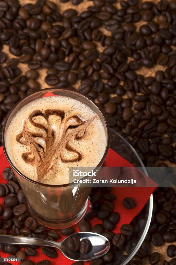 Taza de café - Foto de stock de Adorno de espuma libre de derechos