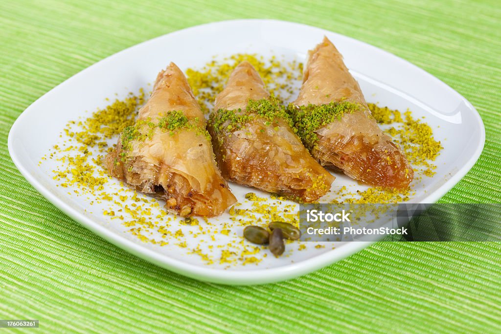 Türkische Desserts mit Sirup-Baklava/Sobiyet - Lizenzfrei Baklava Stock-Foto