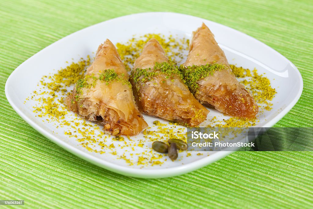 Turkish sobremesa com xarope de Baklava/Sobiyet - Foto de stock de Baclava royalty-free