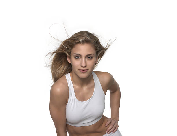 istock fitness girl, blowing hairs 176063768