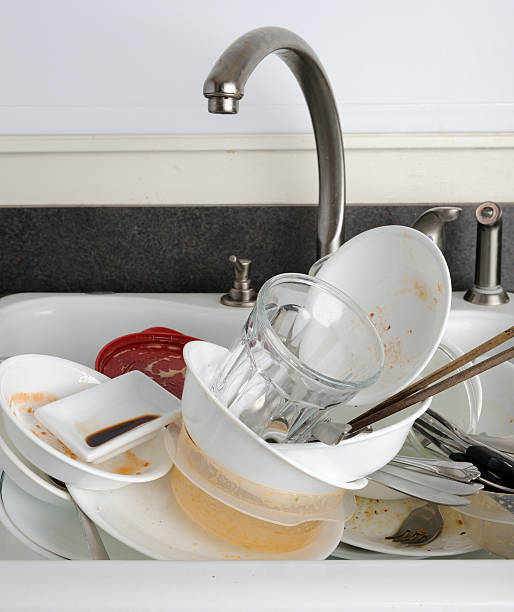 istock Kitchen Sink Full of Dirty Dishes 176064088