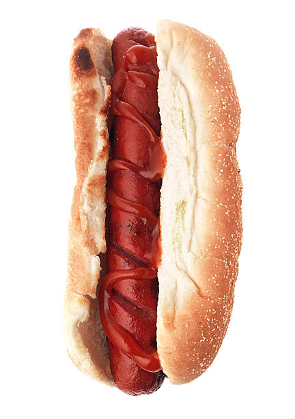 istock Hot Dog with ketchup 176064316