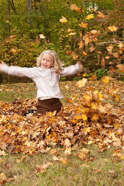 istock Little Girls Fall Fun 176064378