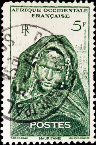La velata, famous painting by Raphael on stamp of Cuba