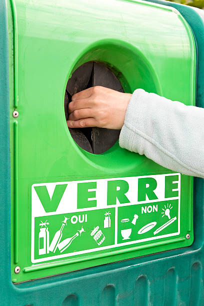 istock Recycling bin in France 176064539