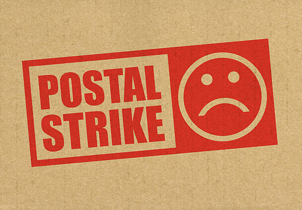 Postal Strike stock photo